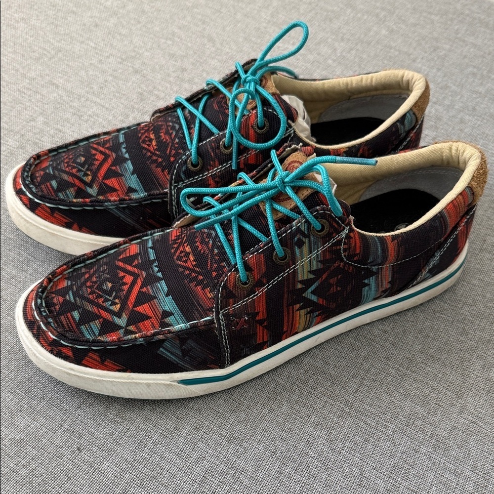 Twisted X Women's Hooey Loper Midnight Aztec pattern (Style WHYC019).